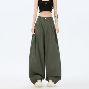 Women's Pants Workwear Trousers for Women Loose High Waist Yamamoto Wide Leg Scissors Pants