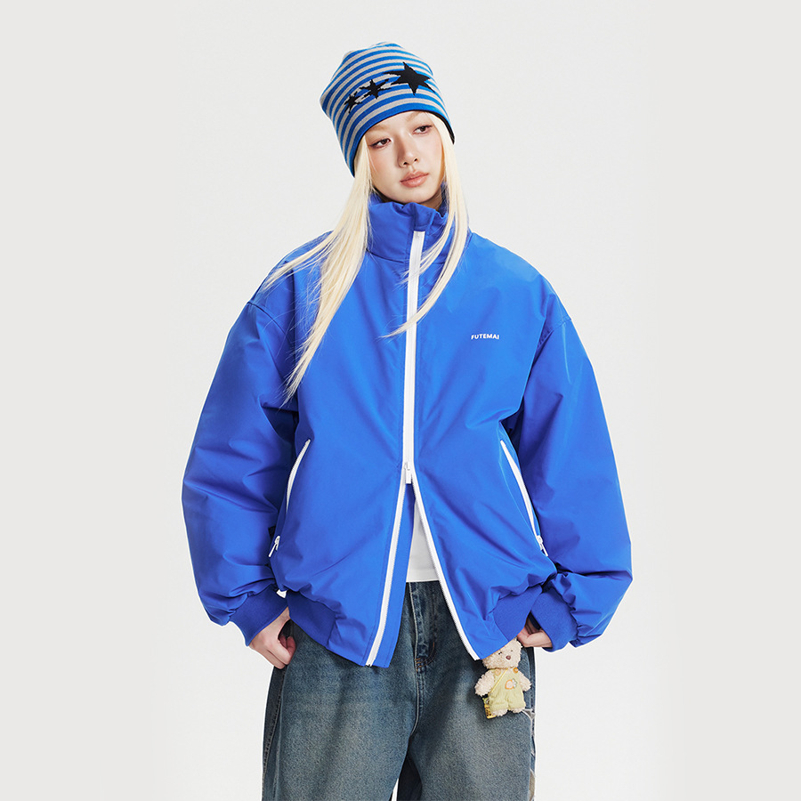 Stand up collar winter coat - Image 4