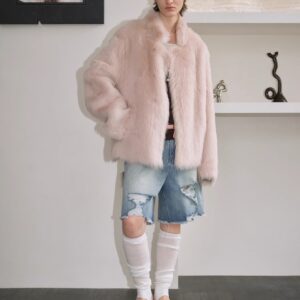 "Heartbeat Mark" Tuscany sheepskin women's short fur coat
