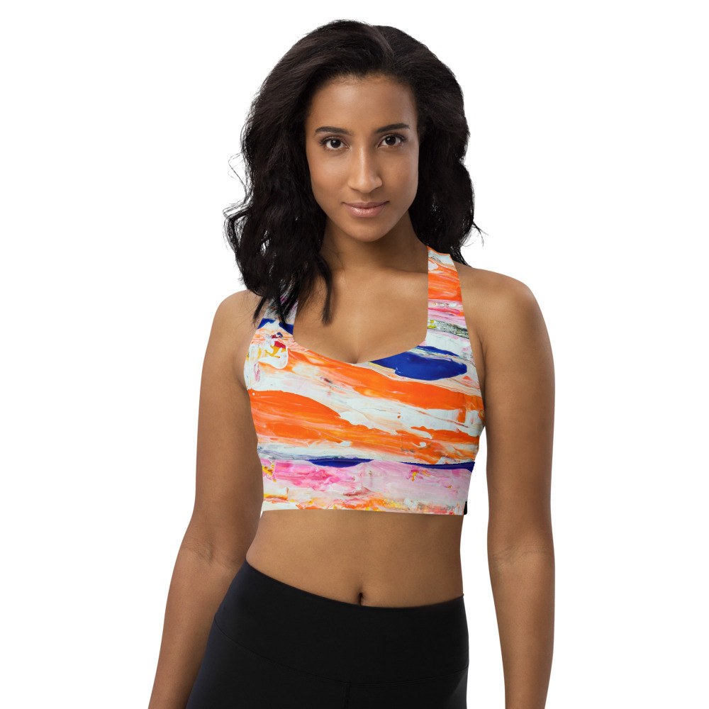 Gianneli Colours Longline Sports Bra - Image 3